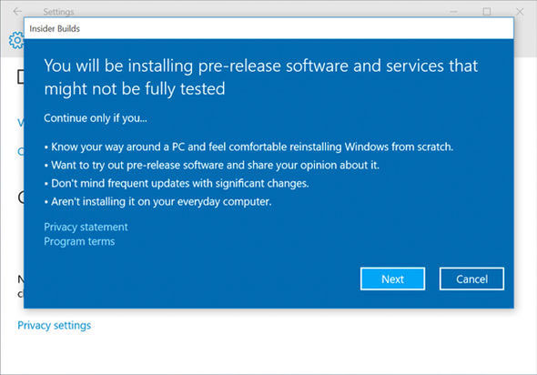 How to download Windows 10 Fall Creators Update via Insider Preview Picture 3