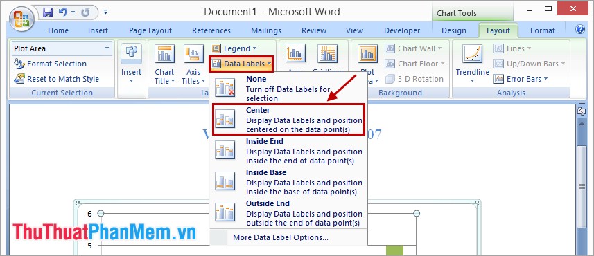 How to draw a chart in Word Picture 10