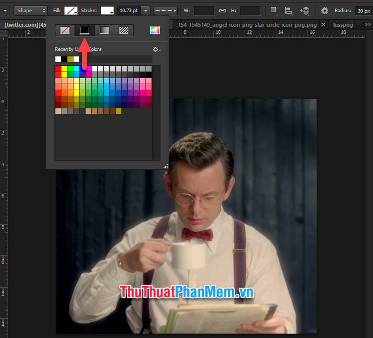 How to draw a frame, create a border using Photoshop Picture 21