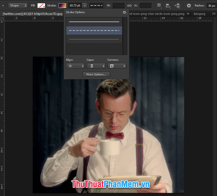 How to draw a frame, create a border using Photoshop Picture 24