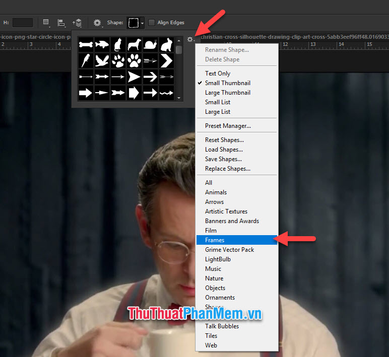 How to draw a frame, create a border using Photoshop Picture 28