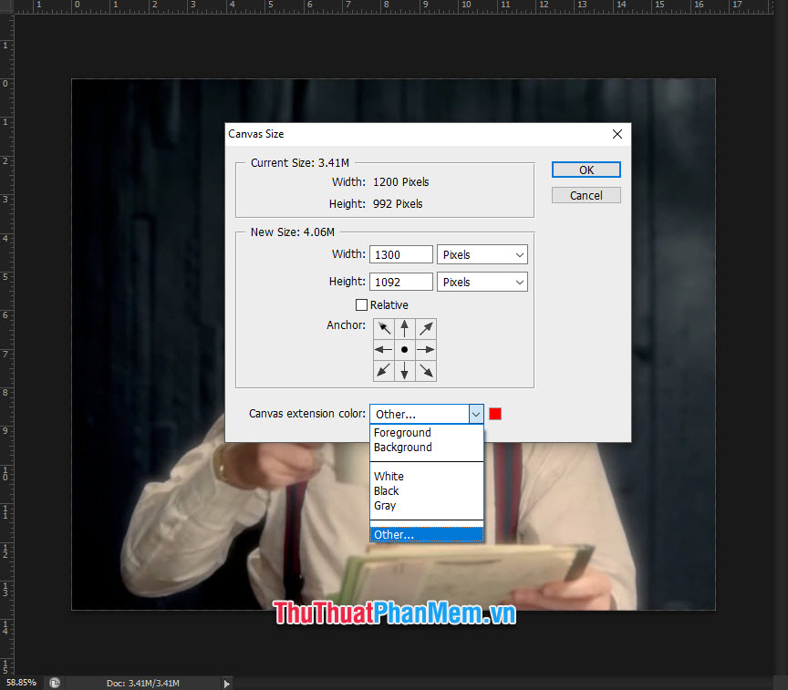 How to draw a frame, create a border using Photoshop Picture 4