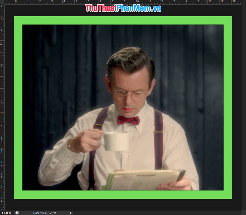 How to draw a frame, create a border using Photoshop Picture 6
