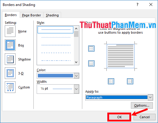 Picture 10 of How to draw a frame in Word