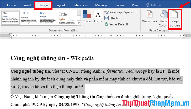 Picture 3 of How to draw a frame in Word