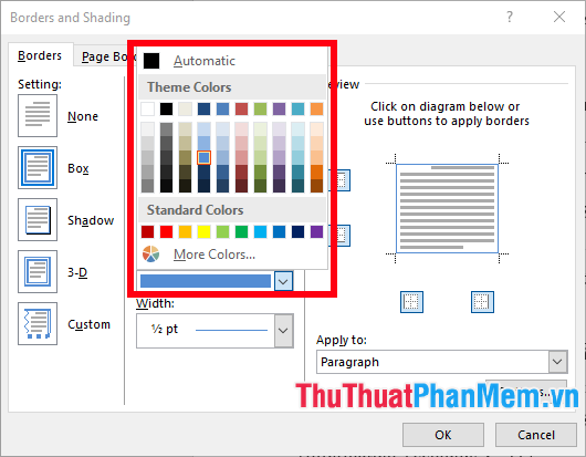 Picture 7 of How to draw a frame in Word