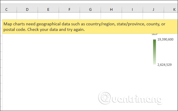 How to draw a map chart on Excel Picture 12