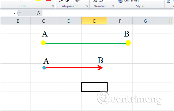 Picture 21 of How to draw a straight line, draw an arrow in Excel