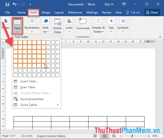 How to draw a table Add, edit, and delete columns in a table in Word 2016