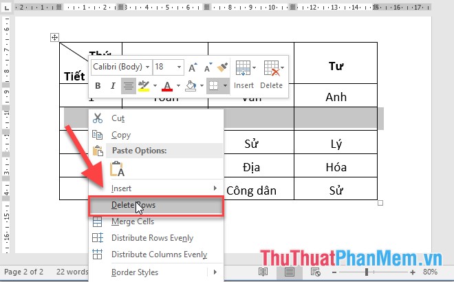 How to draw a table - Add, edit, and delete columns in a table in Word 2016 Picture 15