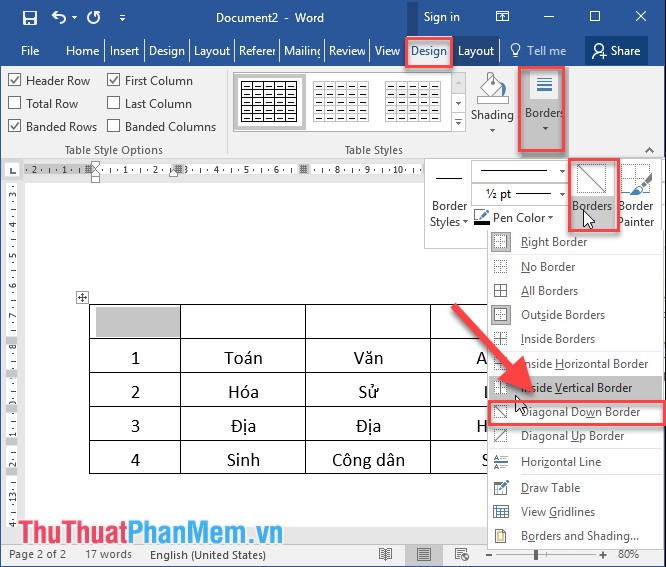 How to draw a table - Add, edit, and delete columns in a table in Word 2016 Picture 6