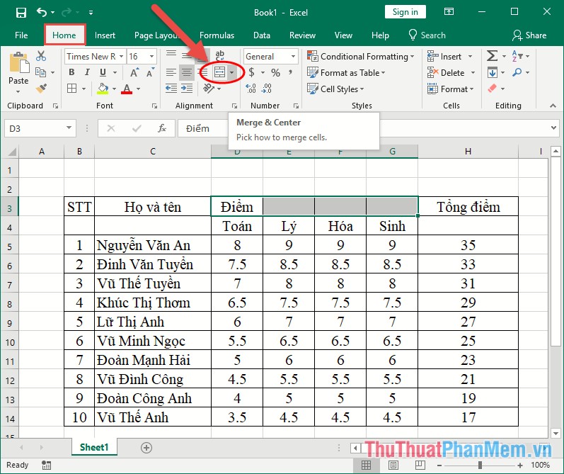 How to draw a table in Excel