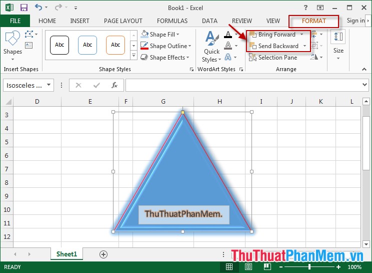 Picture 9 of How to draw an equilateral triangle in Excel