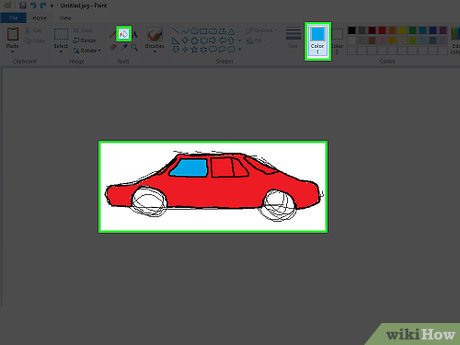 How to Draw and Color with Microsoft Paint Picture 3