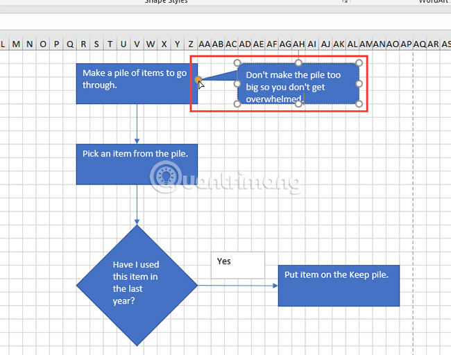 How to draw flow charts in Excel Picture 14
