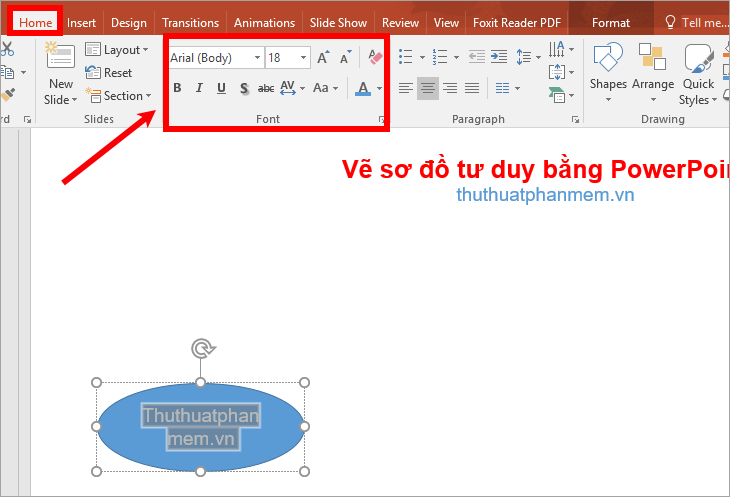 How to draw mind maps using PowerPoint Picture 9