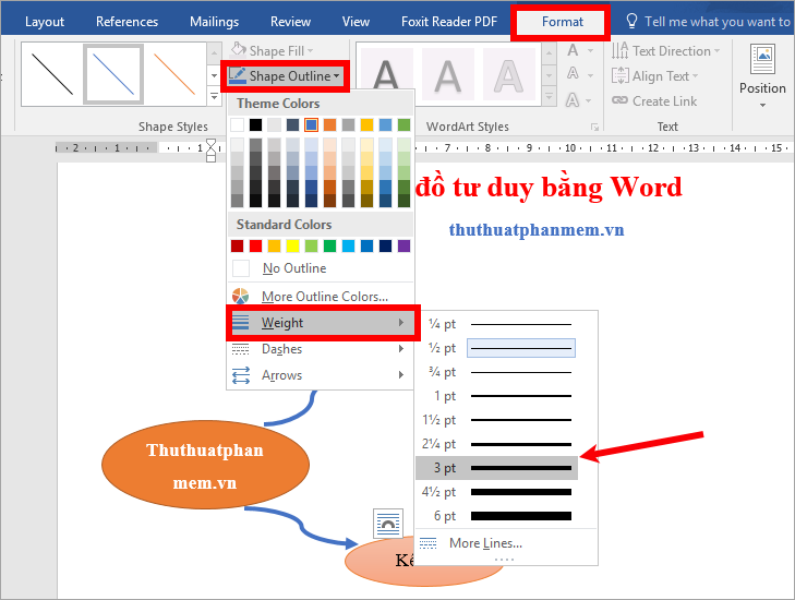 How to draw mind maps with Word Picture 13