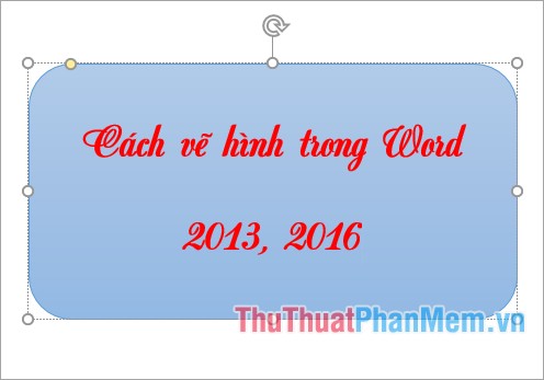 How to draw shapes in Word 2013 and 2016 Picture 1