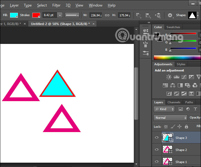 How to draw triangles in Photoshop Picture 8