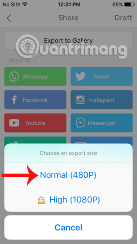 How to edit a video using the VivaVideo application on your phone Picture 23