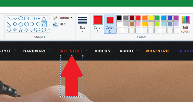 How to edit and enhance screenshots with MS Paint Picture 5