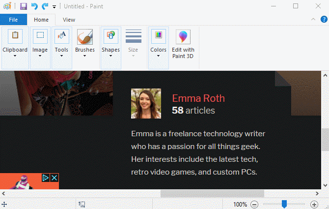 How to edit and enhance screenshots with MS Paint Picture 6