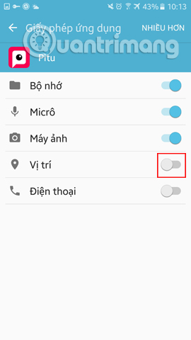 How to edit application permissions on Android Picture 8