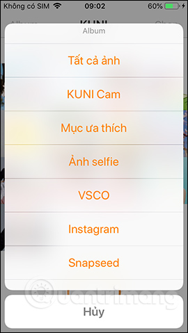 How to edit classic photos on KUNI Cam Picture 7