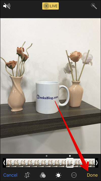 How to edit Live Photos on iOS 11 Picture 9