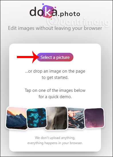 How to edit photos online on Doka.Photo Picture 1