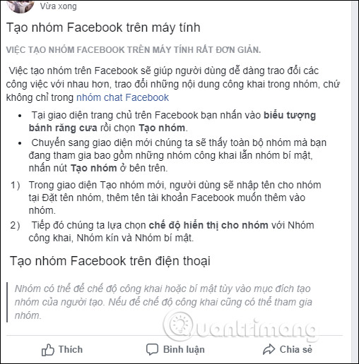 How to edit the article format in the Facebook group Picture 7