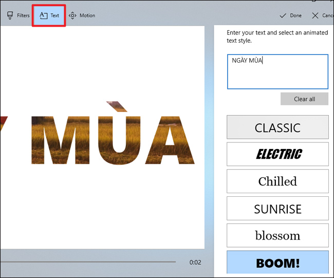 How to edit videos with Photos Windows 10 Fall Creators application Picture 8