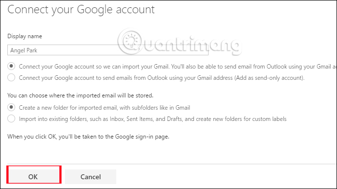 How to email Gmail to Outlook.com Picture 5