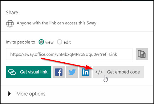 How To Embed Content In Microsoft Sway