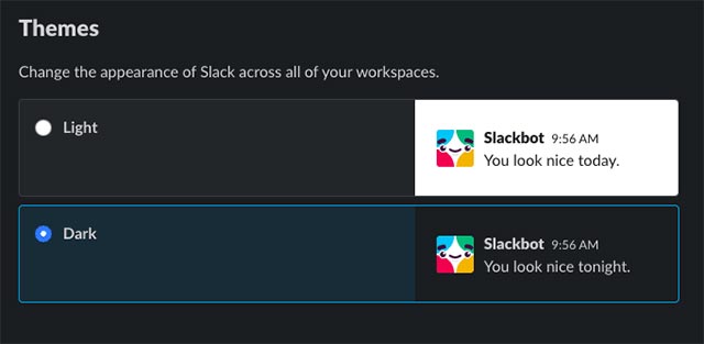 How to enable dark background in Slack desktop version Picture 2