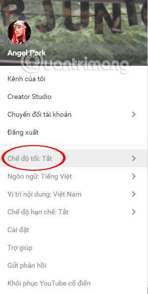 How to enable Dark Mode on Youtube Picture 3