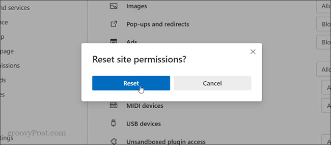 How To Enable Disable Site Permissions In Microsoft Edge