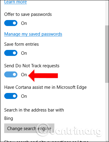 How to enable Do Not Track mode on the browser Picture 10
