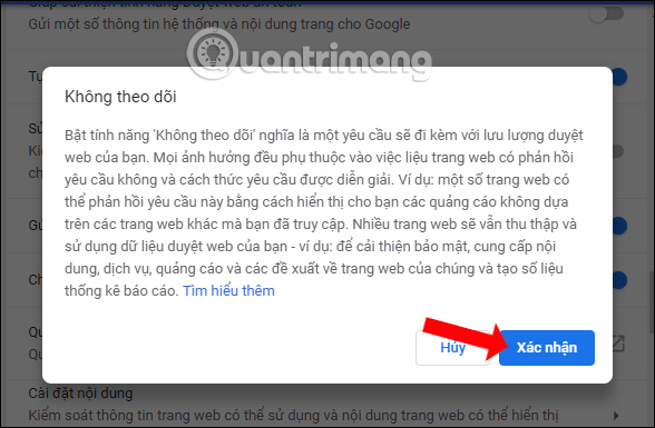 How to enable Do Not Track mode on the browser Picture 4
