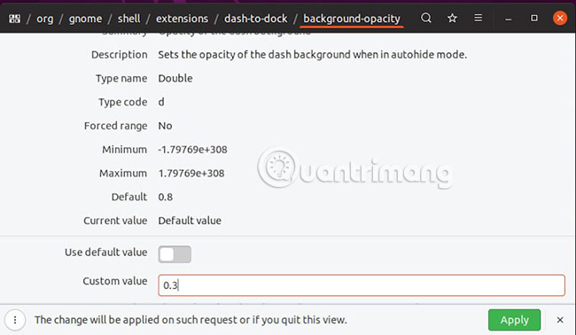 How to enable Dynamic Transparency on Ubuntu Picture 6