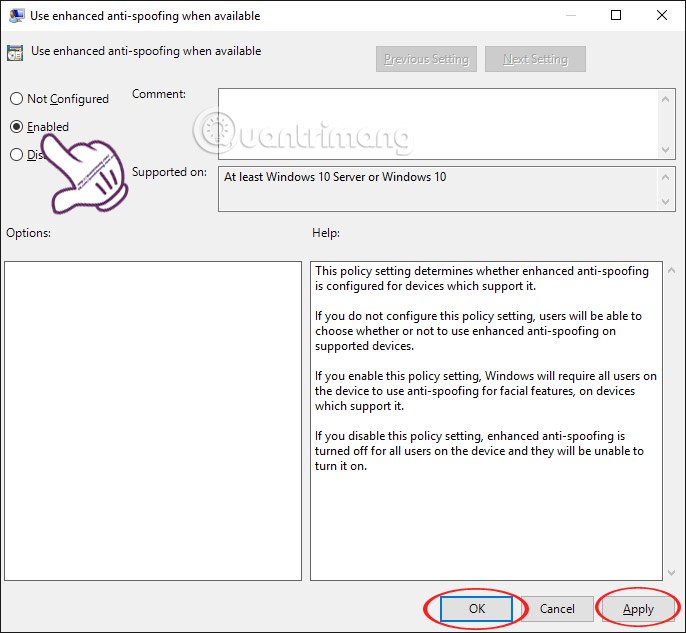 How To Enable Enhanced Anti-Spoofing Windows 10? - TipsMake.com