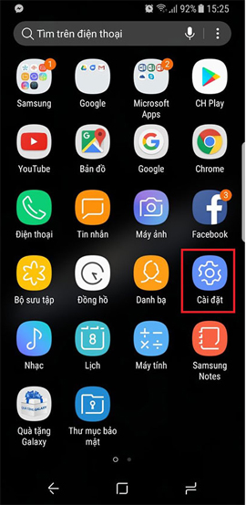 How to enable full screen mode for applications on Galaxy S8 Picture 1
