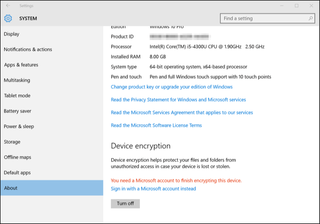 How to enable Full-Disk Encryption on Windows 10? Picture 2