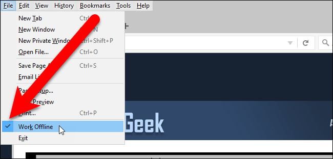 How to enable Offline browsing mode on Firefox browser? Picture 4