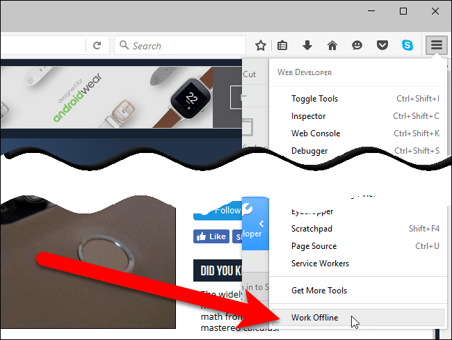 How to enable Offline browsing mode on Firefox browser? Picture 6