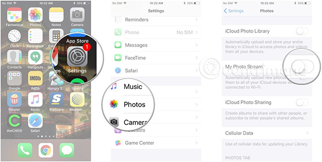 How to enable Photo Stream on iPhone, iPad Picture 1