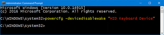 How to enable / prevent device from waking Windows 10 computer Picture 4