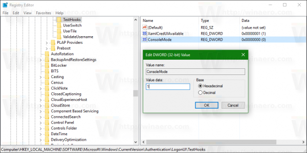 How to enable the Login Login hidden on Windows 10 Picture 4