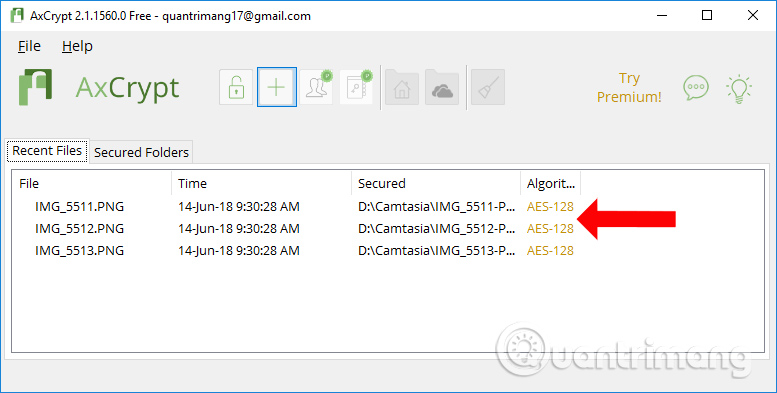 How to encrypt data with AxCrypt software Picture 8