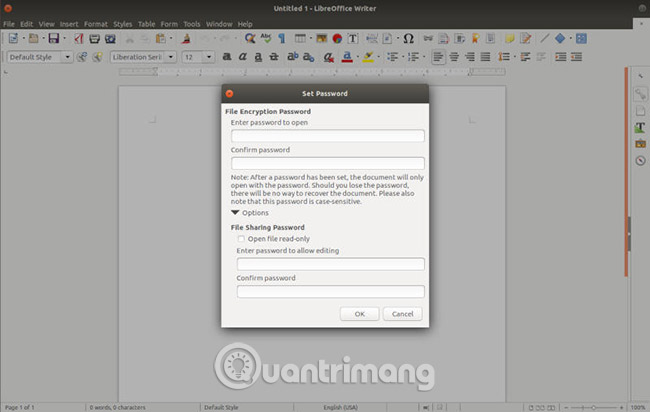 How to encrypt documents with LibreOffice with a password Picture 5